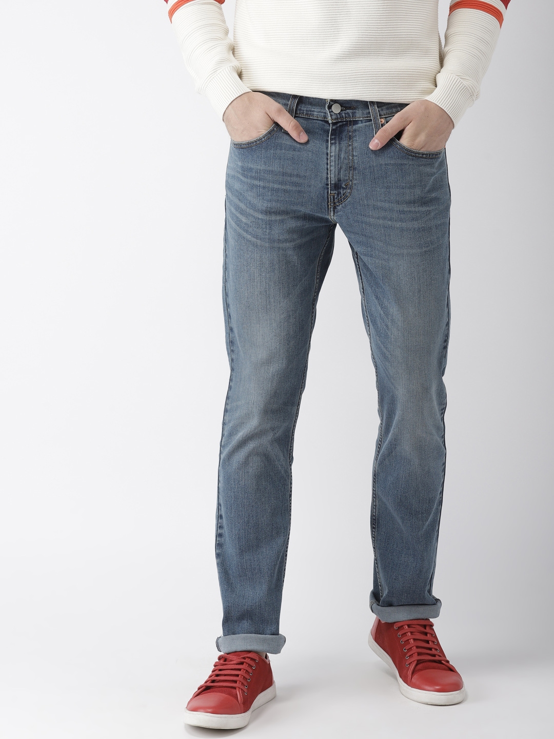 Buy Levis Men Blue 511 Slim Fit Low Rise Clean Look Stretchable Jeans ...
