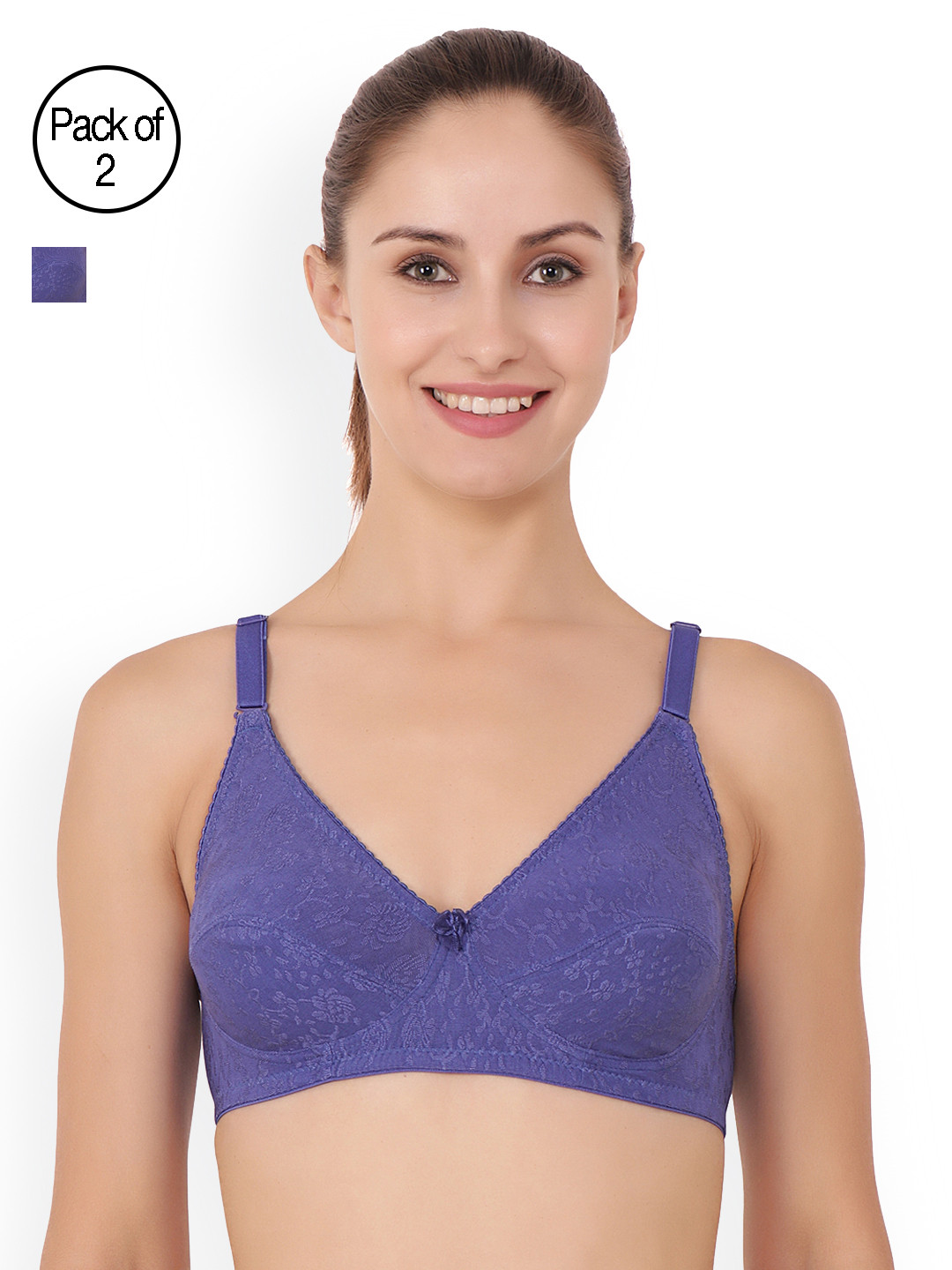 Buy Floret Pack Of 2 Full Coverage Everyday Bras Eva Bra for Women