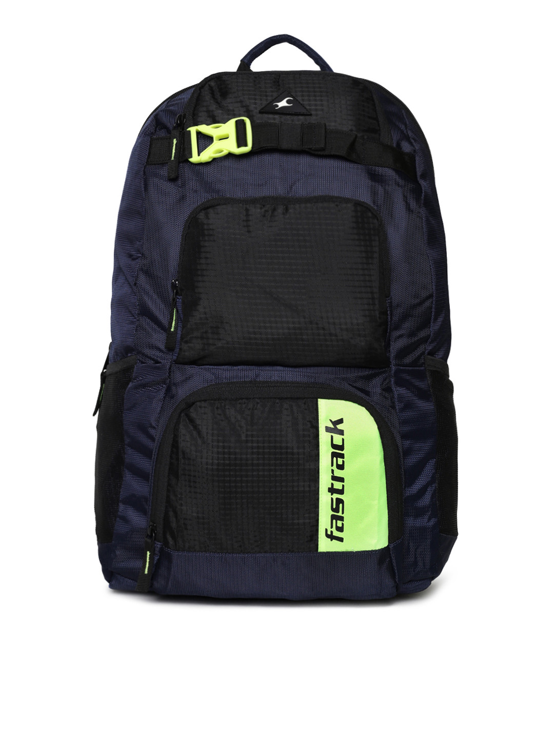 Fast Rack Backpack Buy Fastrack Unisex Navy Blue & Black Colourblocked Laptop Backpack ...