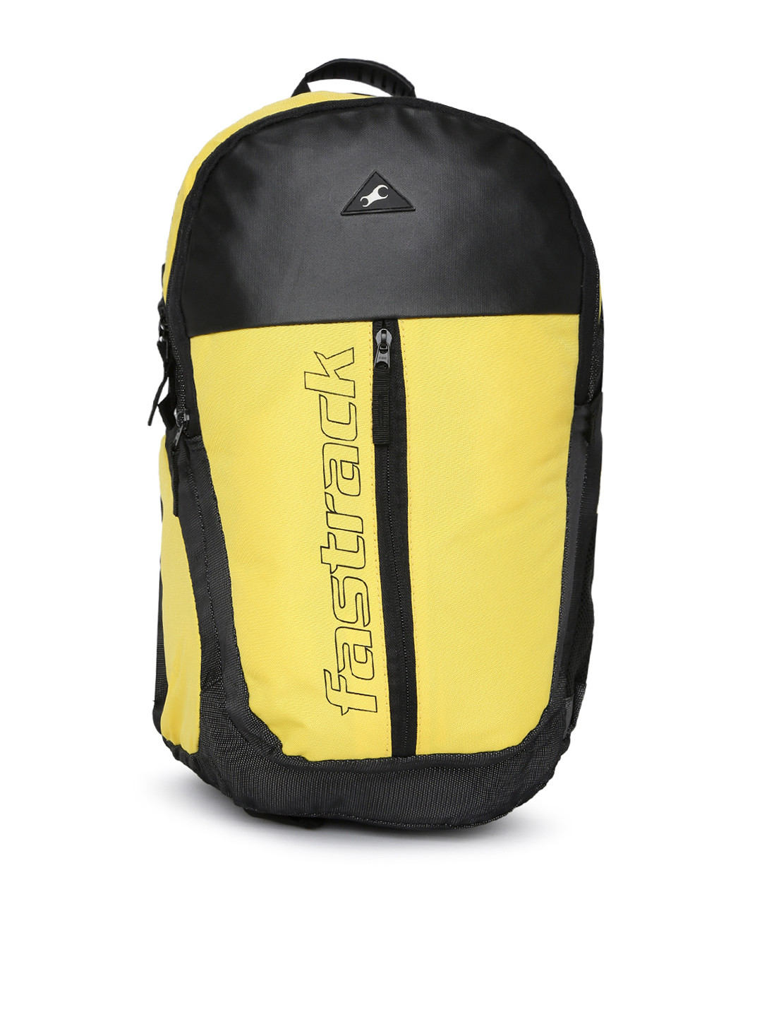 Buy Fastrack Men Yellow & Black Colourblocked Backpack Backpacks for