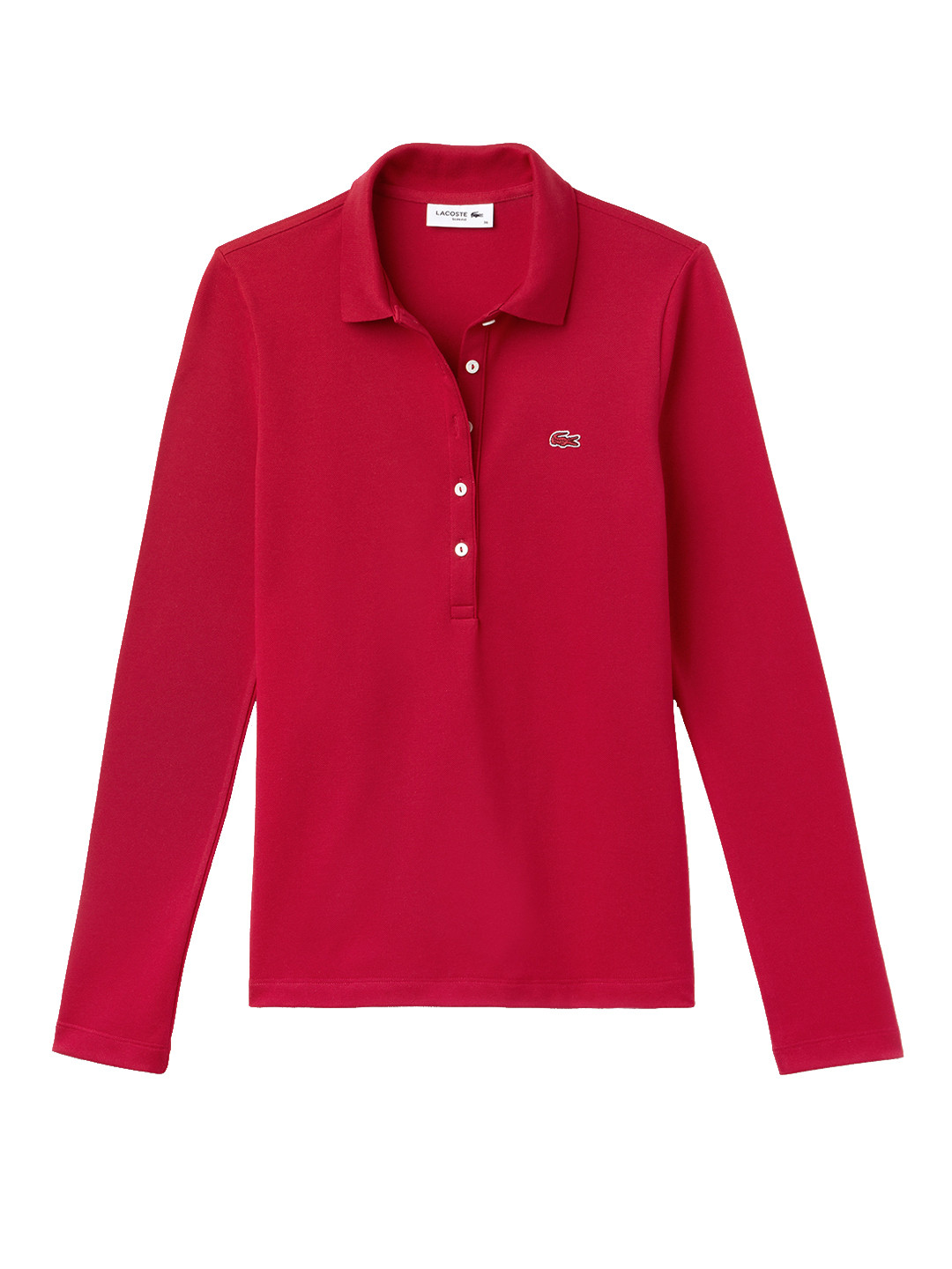 Buy Lacoste Women Red Slim Fit Stretch Mini Pique Polo Tshirts for Women 7575662 Myntra