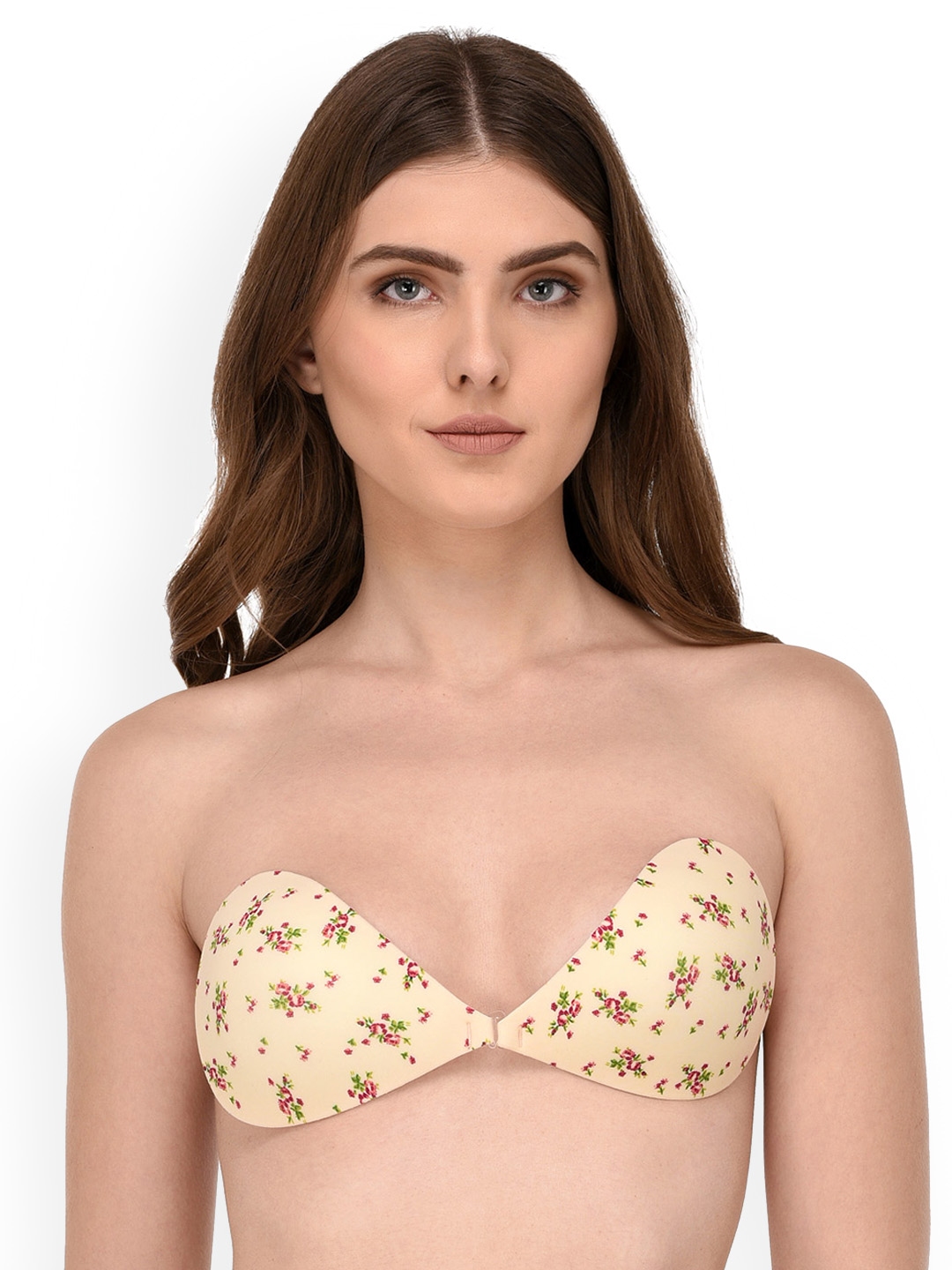 Buy Soie Beige Printed Underwired Lightly Padded Everyday 