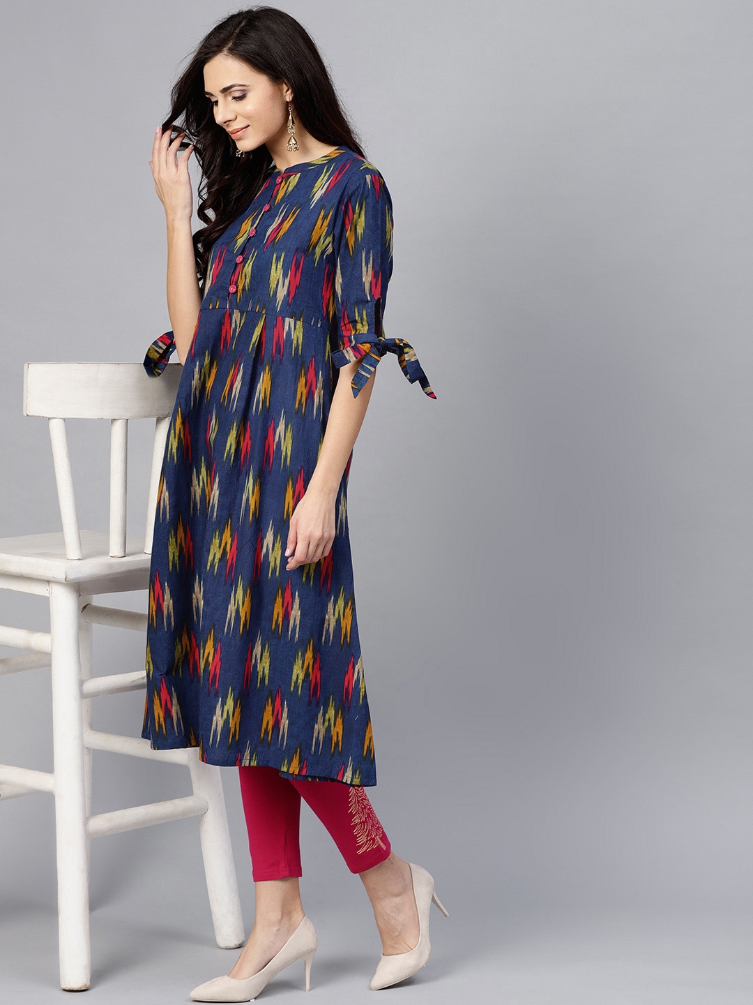 ikat dress myntra