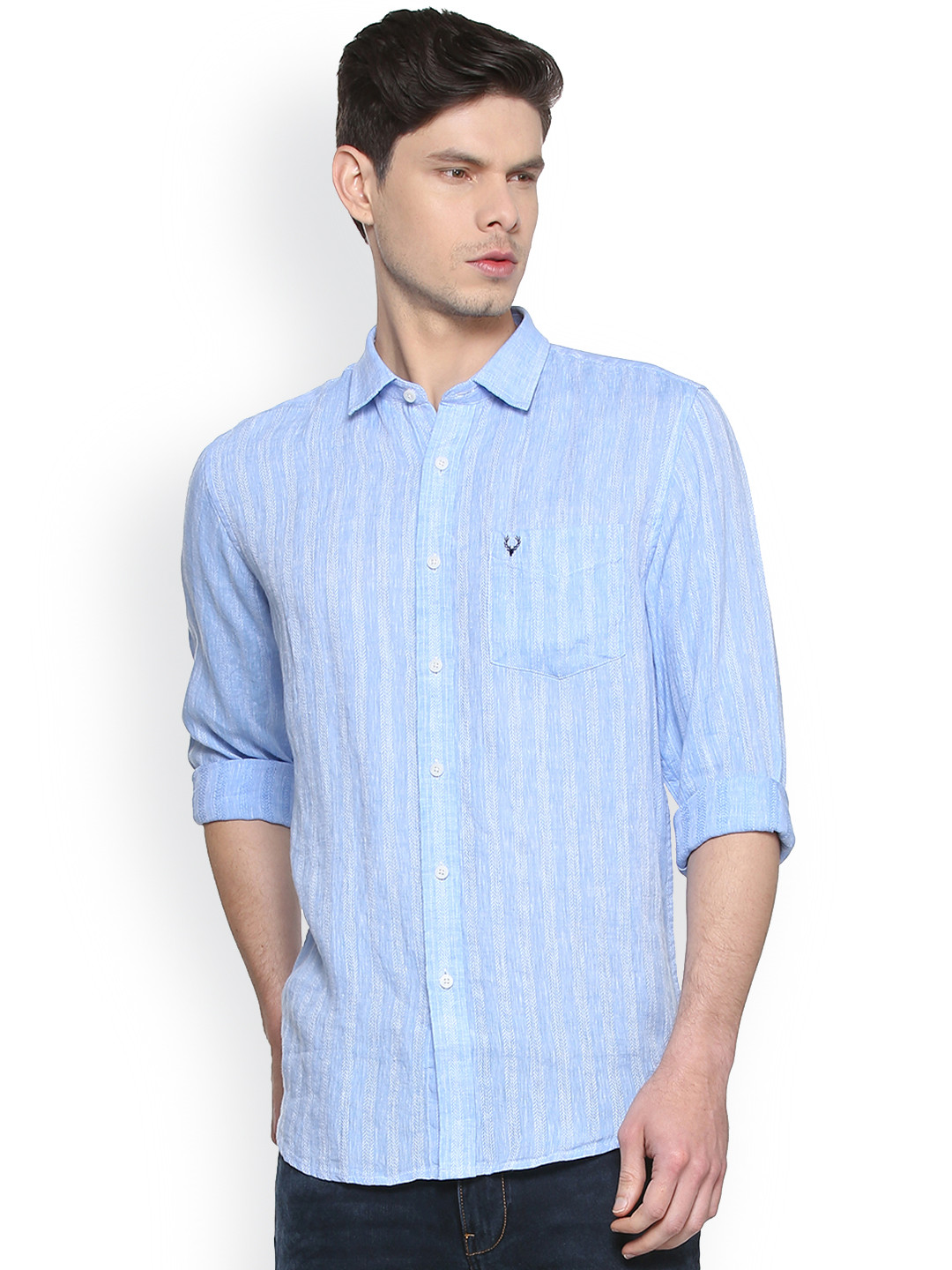 allen solly striped shirts