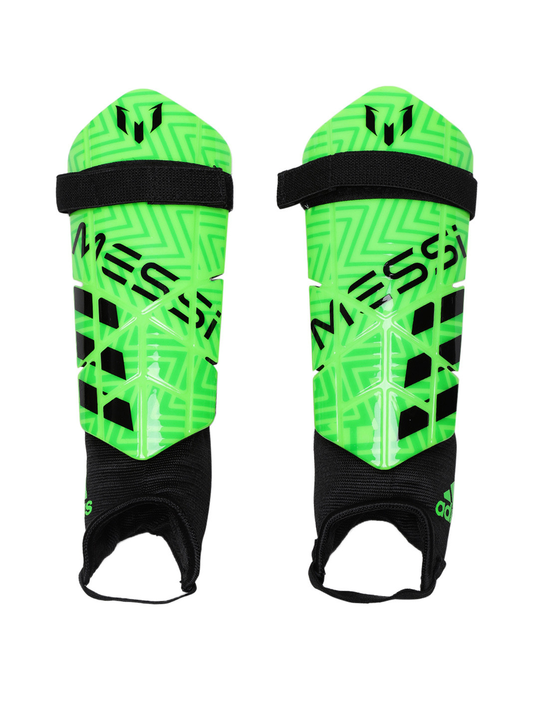 Buy ADIDAS Unisex Green Messi 10 Youth Shin Guards Sports Accessories