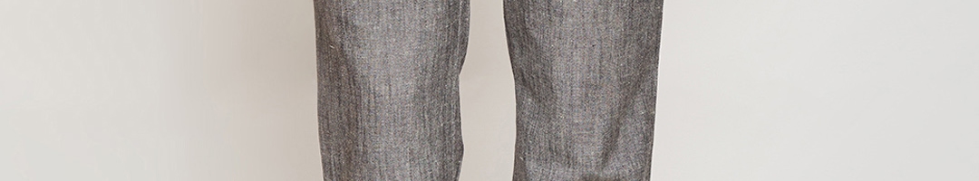 Buy Crimsoune Club Men Grey Slim Fit Solid Formal Trousers - Trousers ...