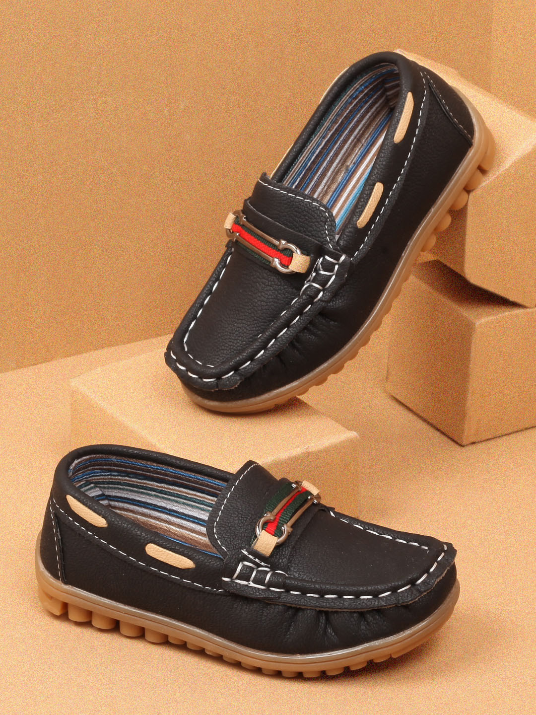 Buy Walktrendy Boys Black Boat Shoes Casual Shoes for Boys 7589743