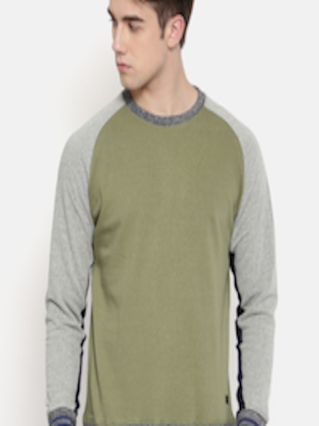 Buy Pepe Jeans Men Olive Green Solid Sweatshirt - Sweatshirts for Men ...
