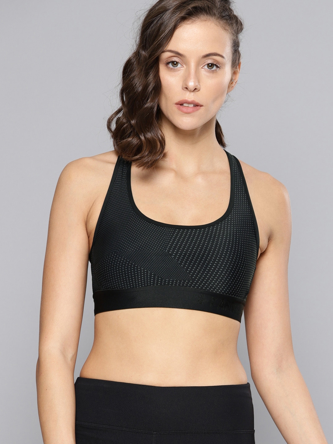 Buy UNDER ARMOUR Black Crossback Embossed Elastic Sports
