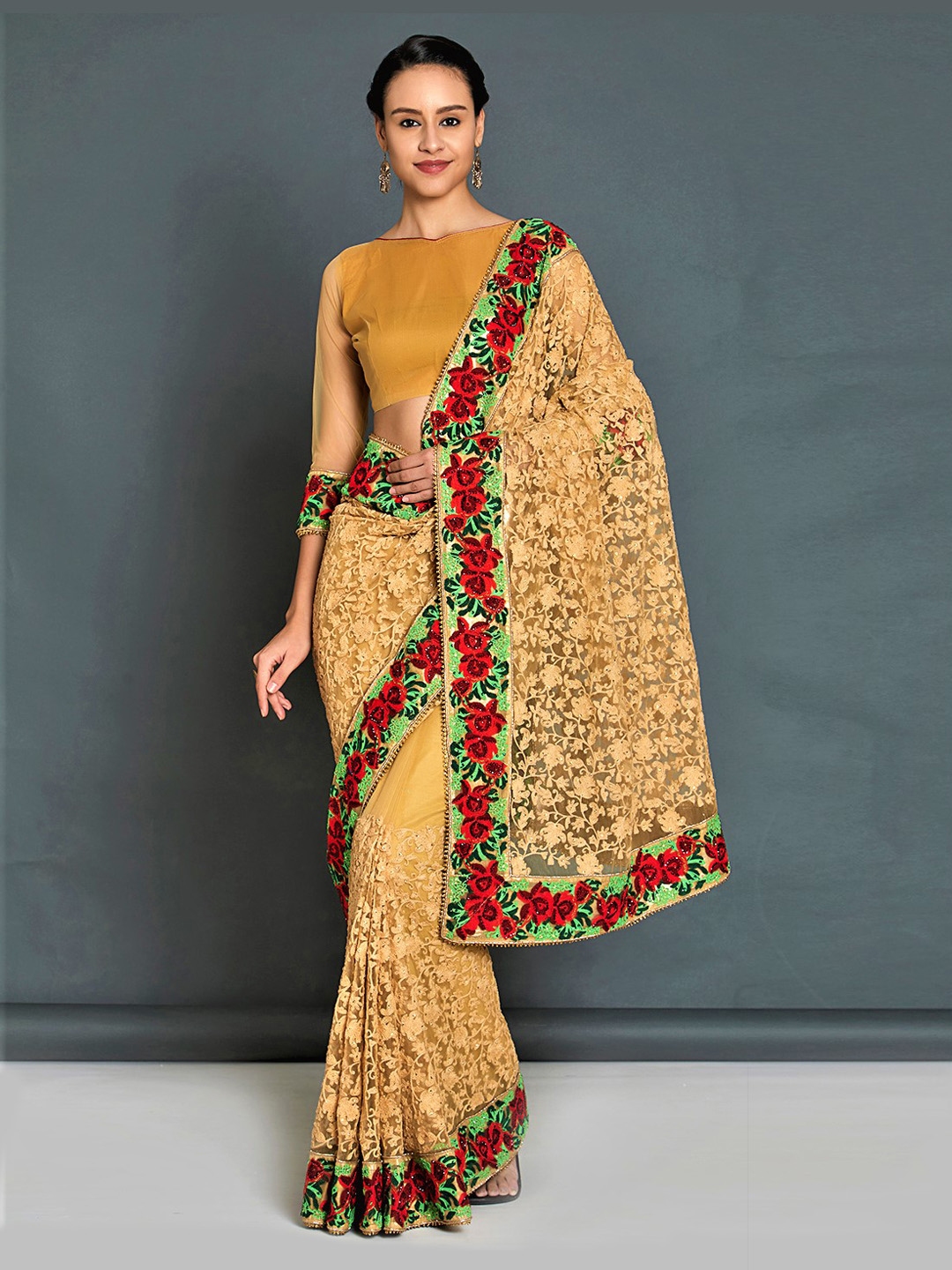 myntra half sarees