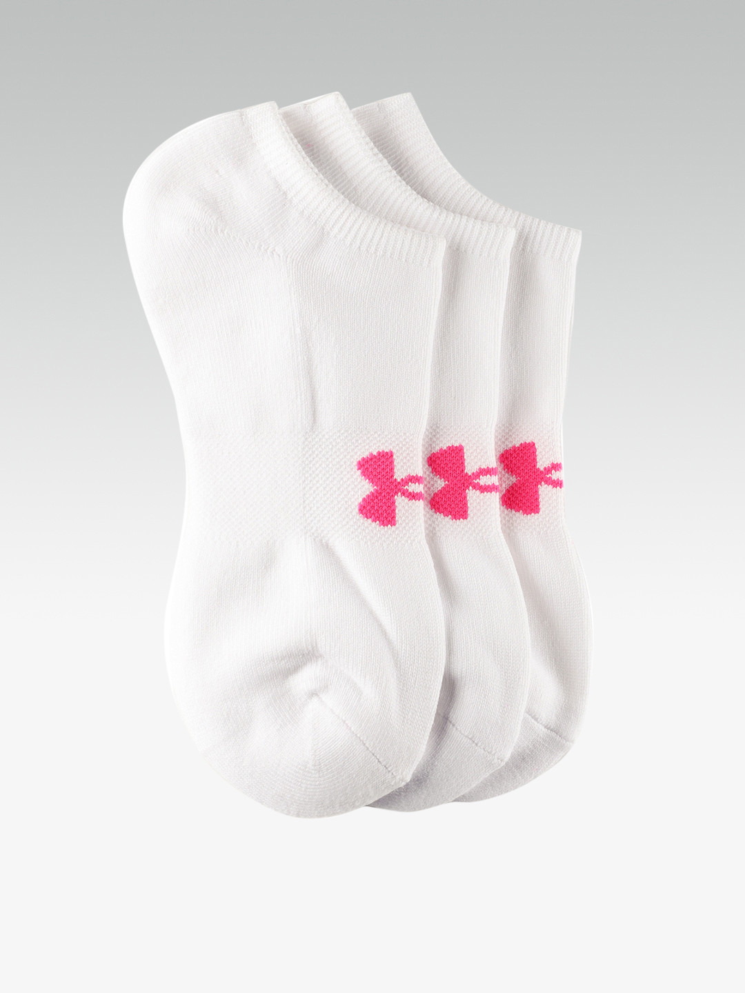 Buy UNDER ARMOUR Women Pack Of 3 White Athletic Solo Ankle Length Socks Socks for Women