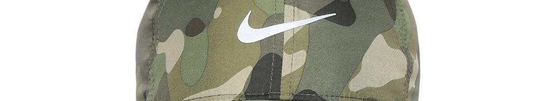 Buy Nike Unisex Olive Green DRY FEATHERLIGHT Camouflage Printed ...