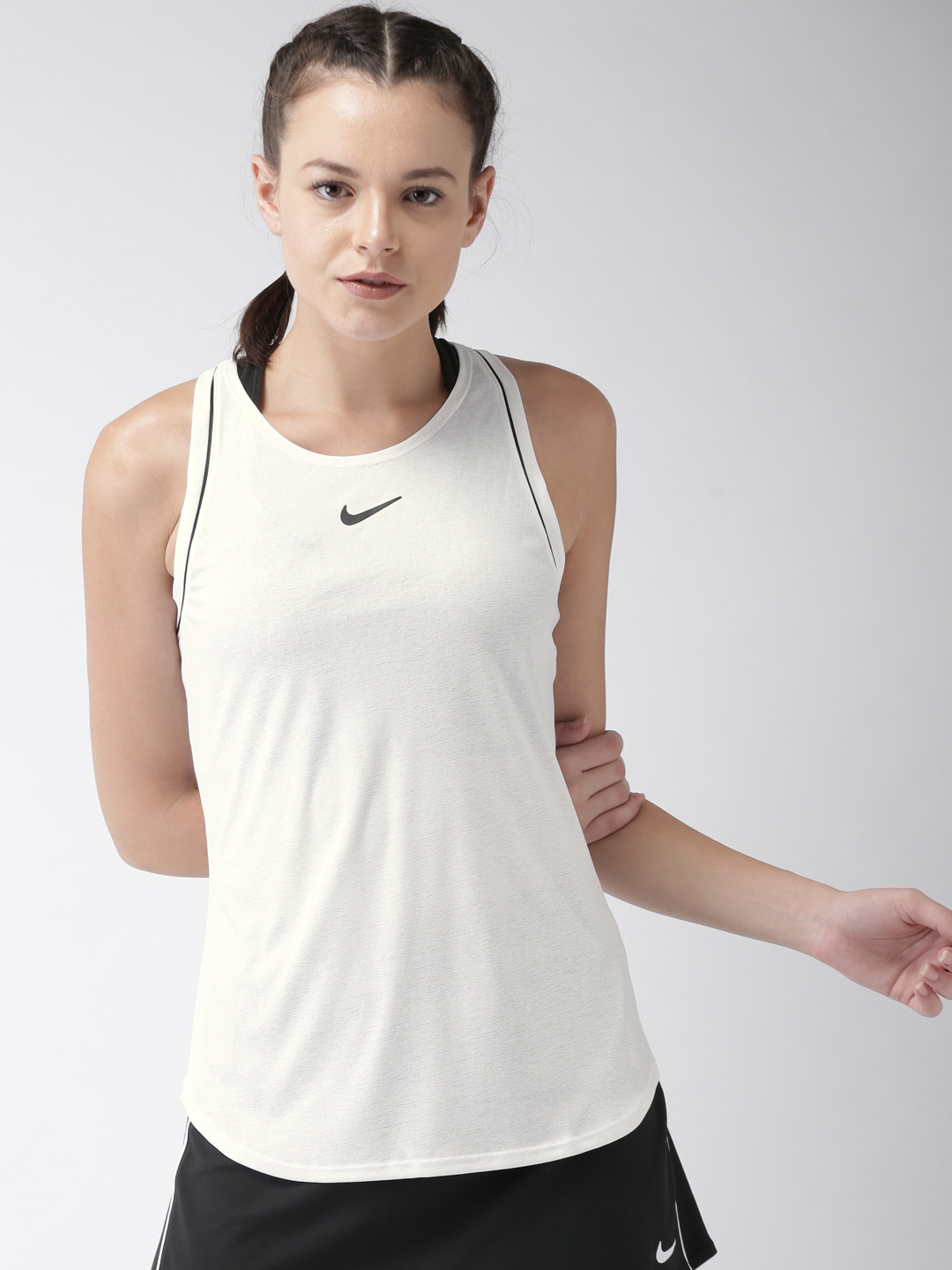 white nike tank top