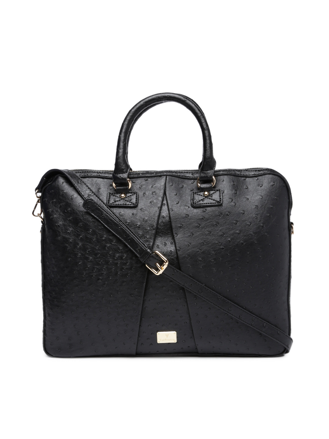 Buy Van Heusen Black Textured Laptop Bag Laptop Bag for Women 7624019