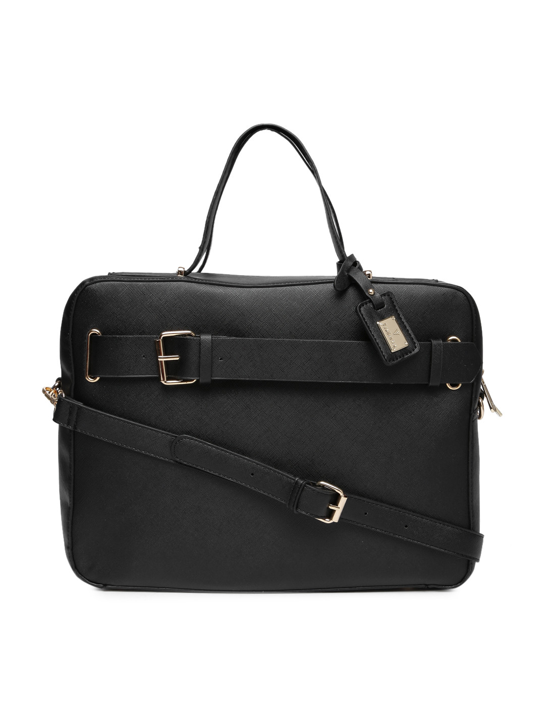 Buy Van Heusen Black Solid Laptop Bag Laptop Bag for Women 7624040