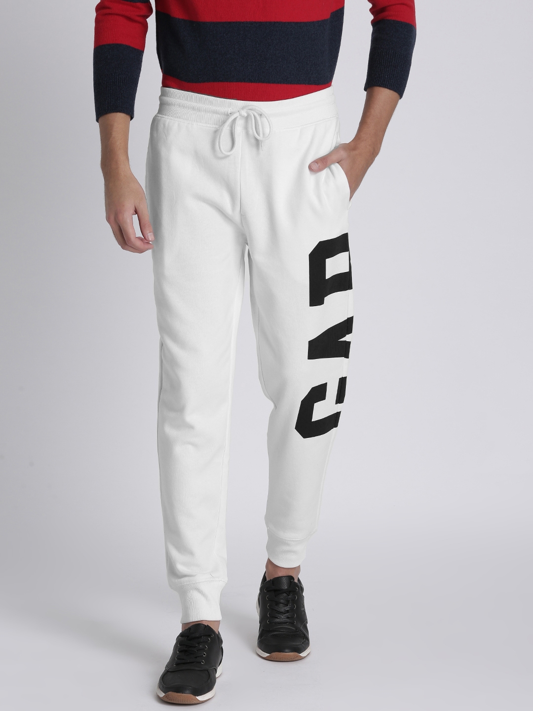 white joggers men