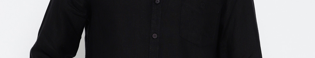 Buy J Hampstead Men Black Linen Slim Fit Solid Casual Shirt - Shirts ...