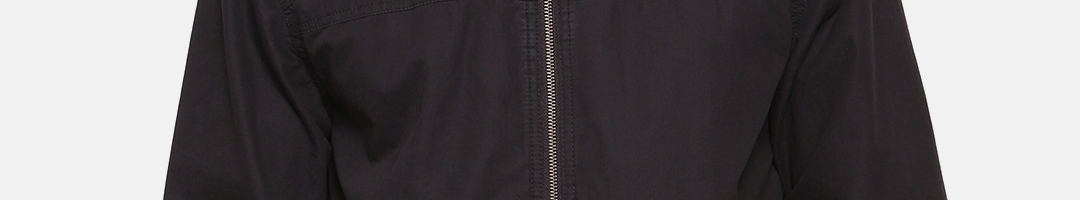 Buy Lee Men Black Solid Slim Fit Bomber - Jackets for Men 7625630 | Myntra