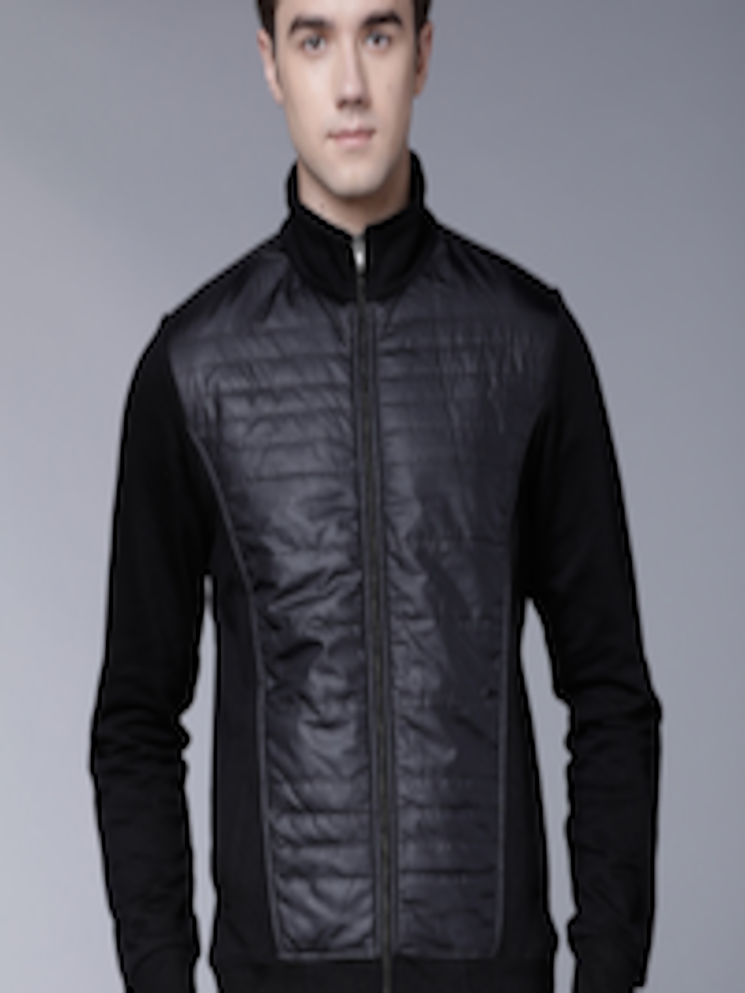 Buy HIGHLANDER Men Black Solid Padded Jacket - Jackets for Men 7627716 ...