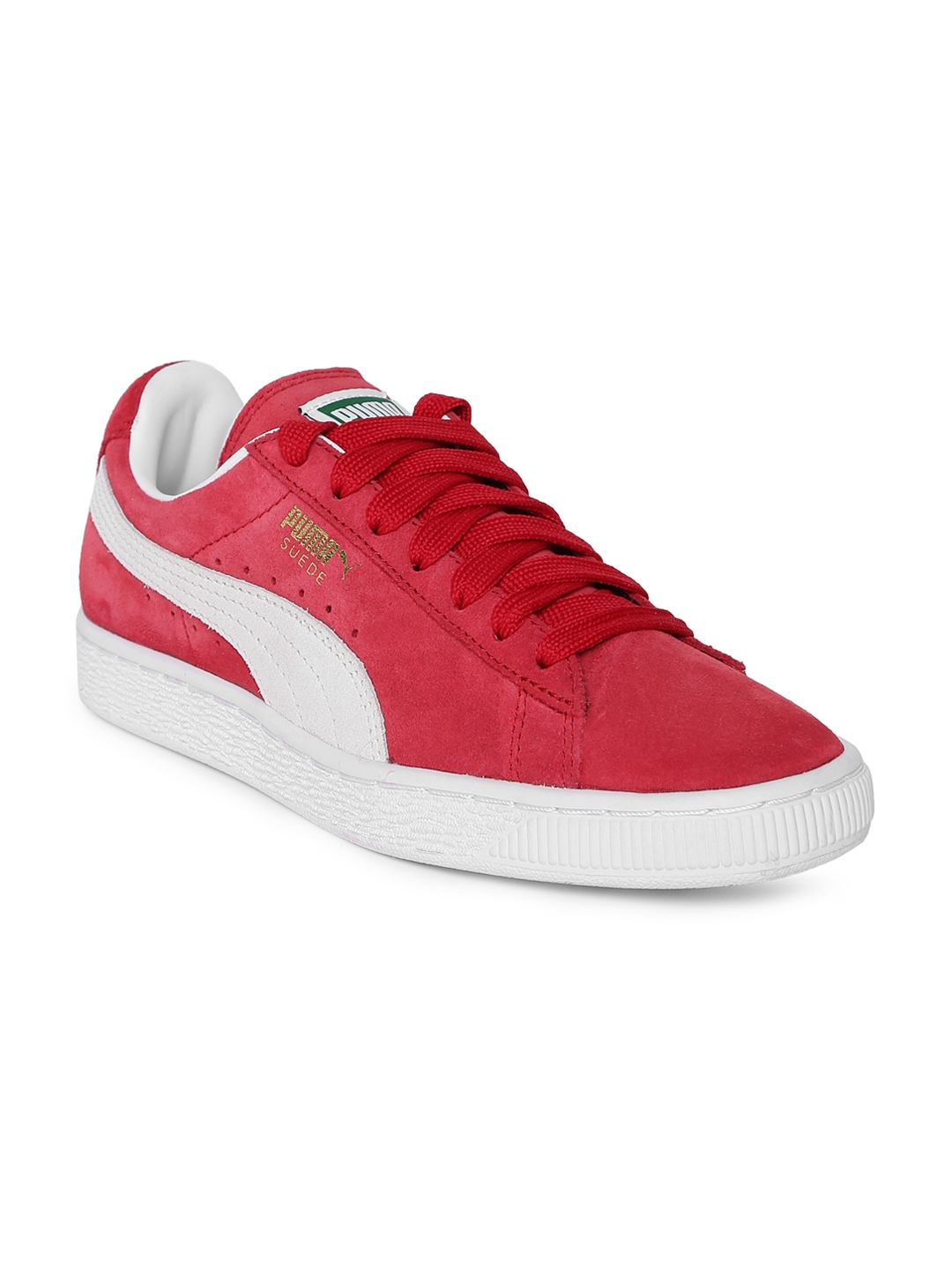Buy Puma Unisex Red Suede Sneakers - Casual Shoes for Unisex 7634200 ...