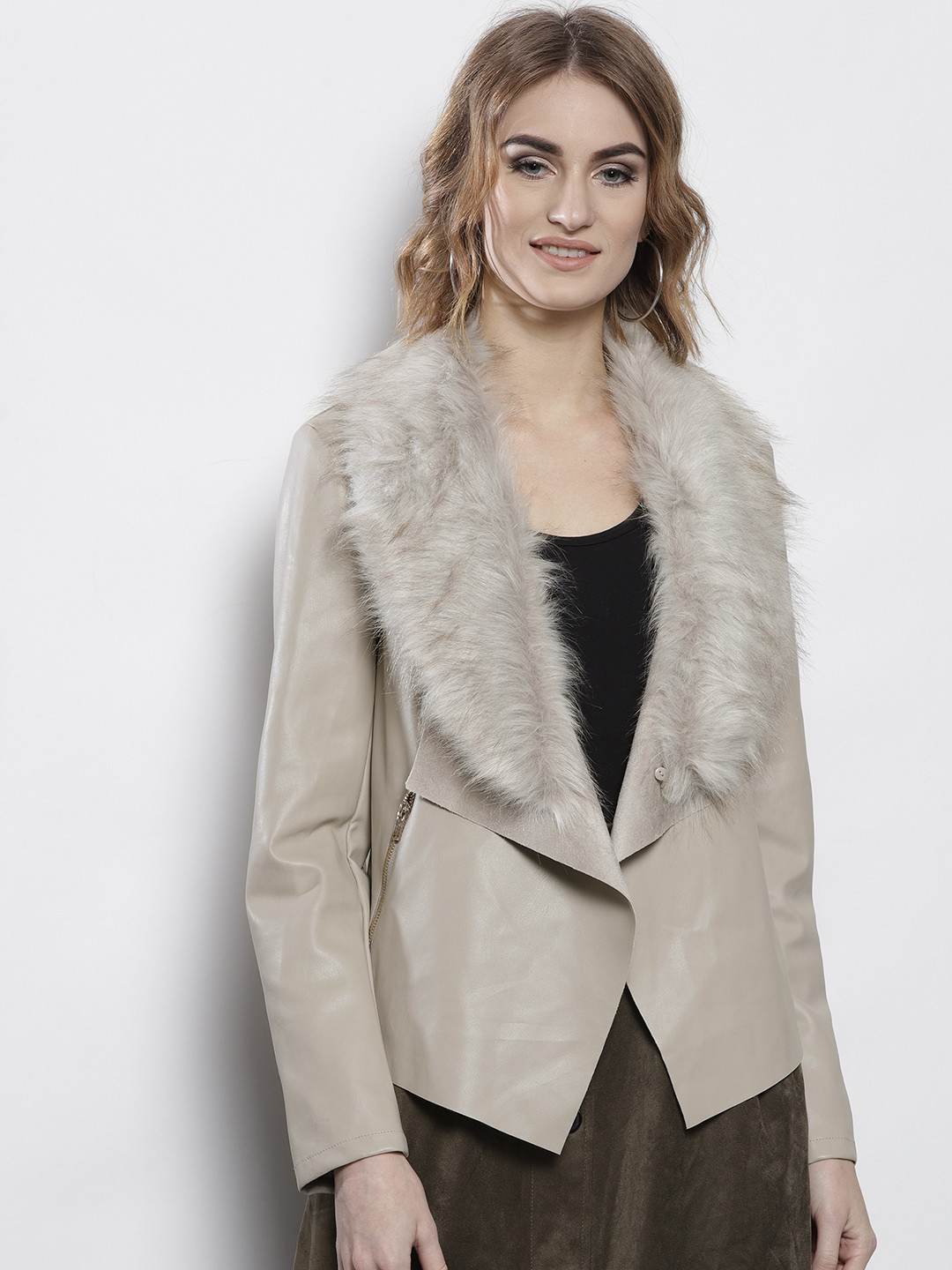 Buy DOROTHY PERKINS Women Faux Leather Jacket Jackets for Women