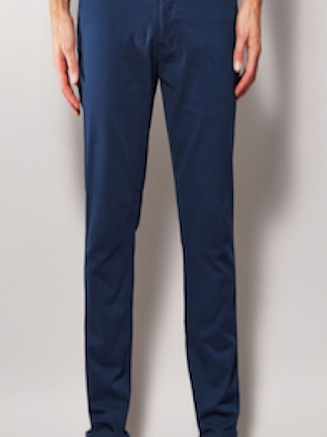 Buy Next Men Navy Blue Slim Fit Solid Chinos - Trousers for Men 7643067 ...