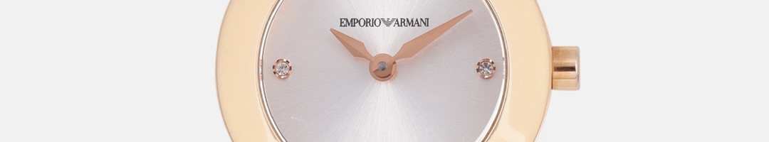 Buy Emporio Armani Women Silver Toned Analogue Watch AR7362 - Watches ...