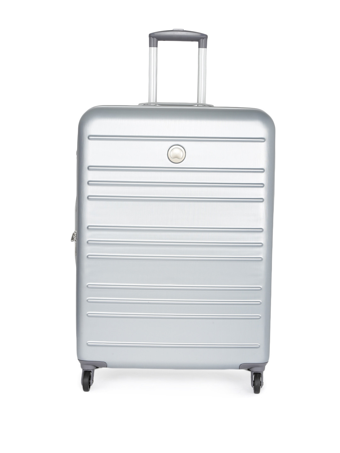 Buy DELSEY Unisex Carlit Brushed Silver Large Trolley Suitcase