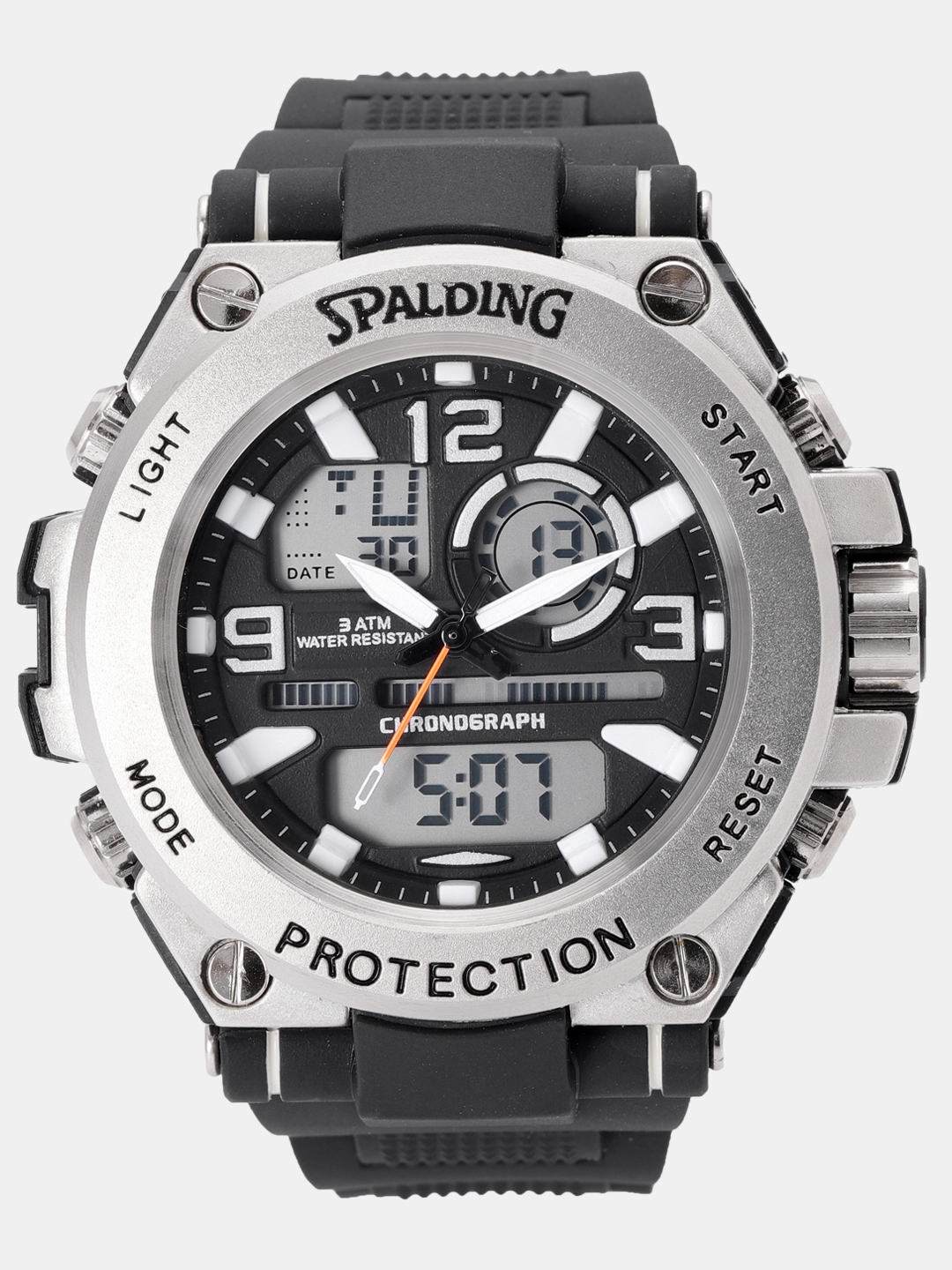 Buy Spalding Men Black Analogue And Digital Chronograph Watch SP 123D ...