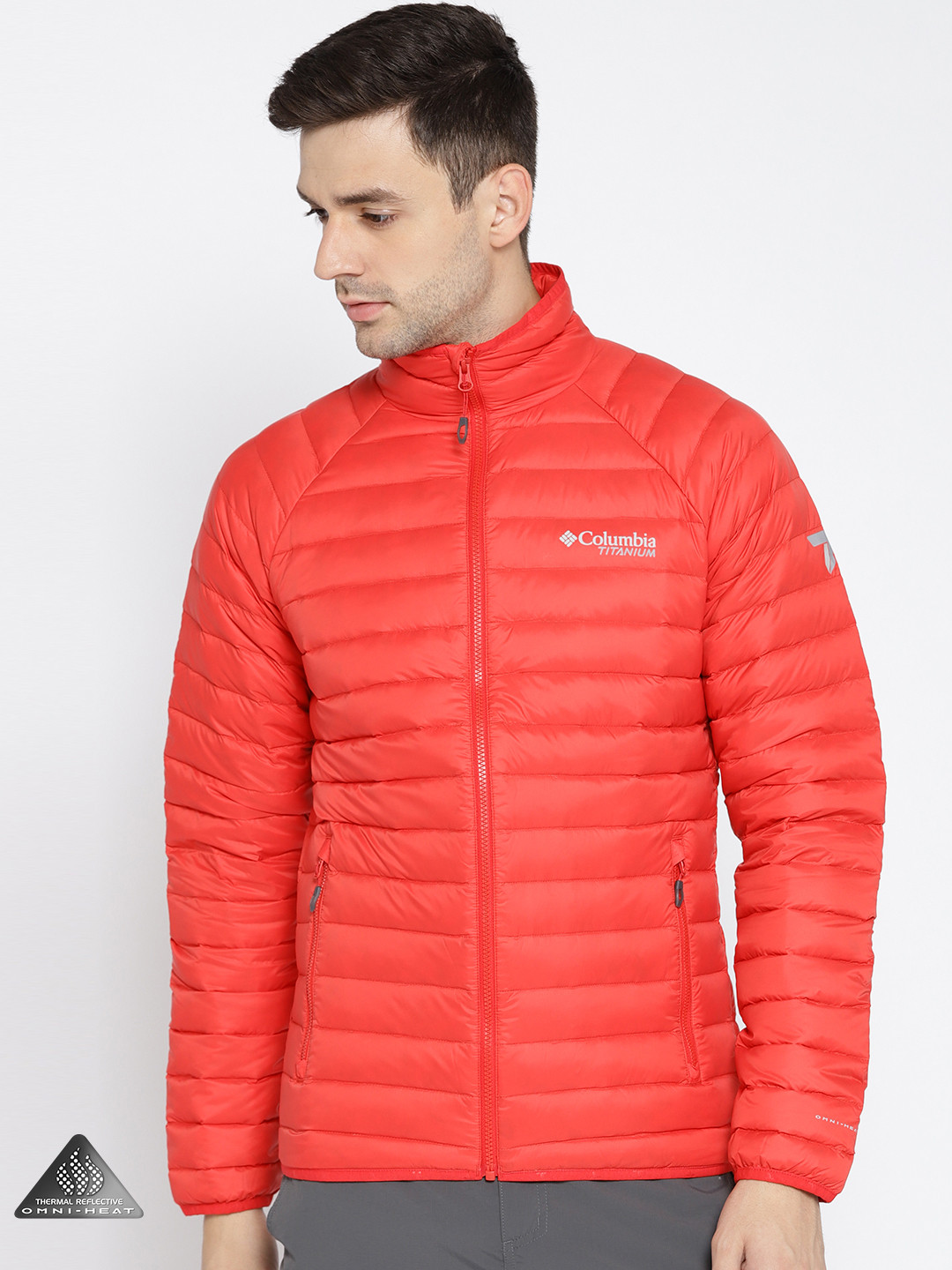 Buy Columbia Men Red Alpha Trail 800 Down Thermal Reflective Hiking