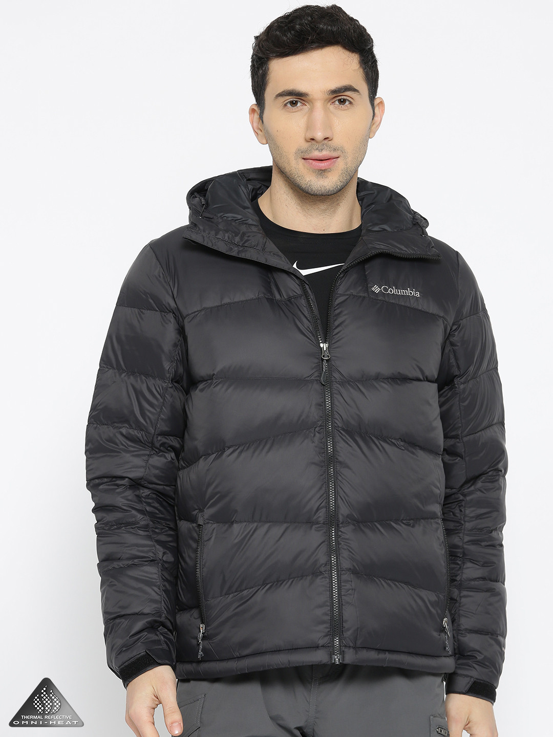 Buy Columbia Men Black Solid Insulator Hiking Bomber Jacket Jackets