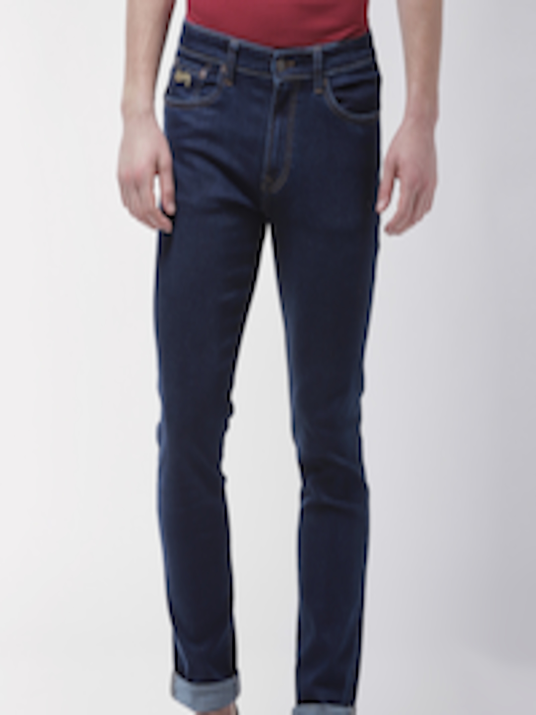 Buy Aeropostale Men Navy Blue Skinny Fit Mid Rise Clean Look Jeans ...