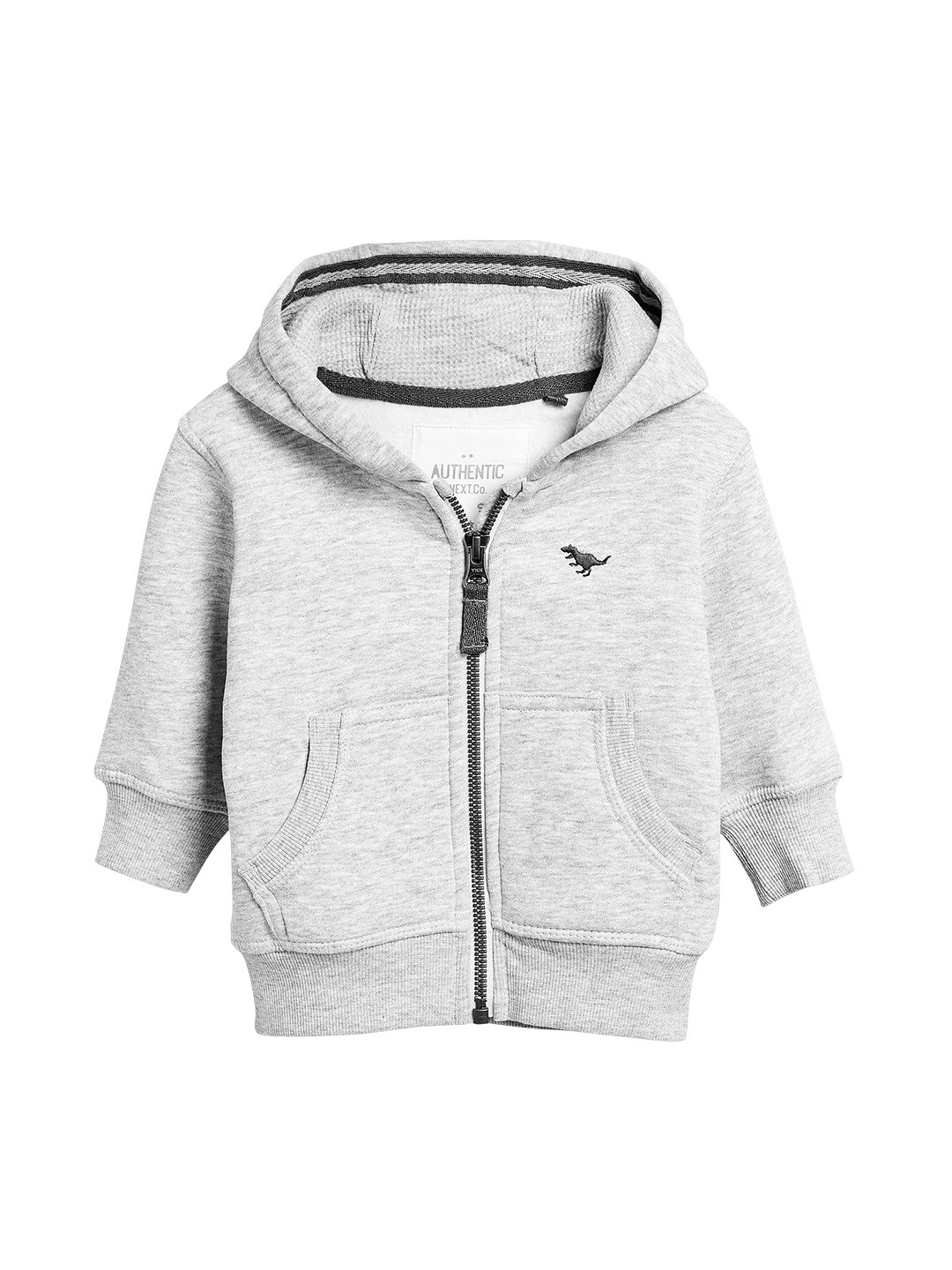 Buy Next Boys Grey Solid Hooded Sweatshirt Sweatshirts for Boys