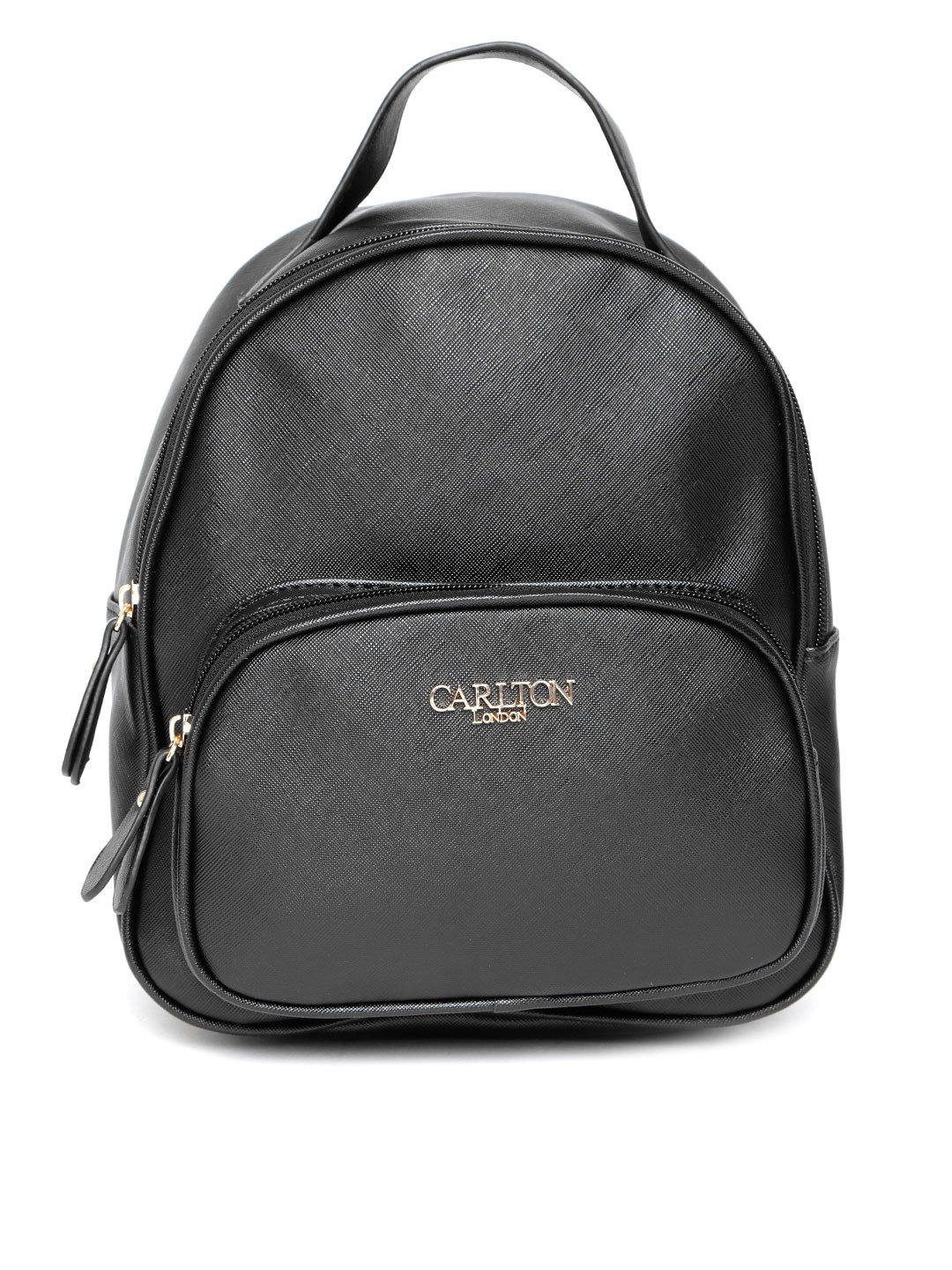 Buy Carlton London Women Black Solid Backpack Backpacks for Women