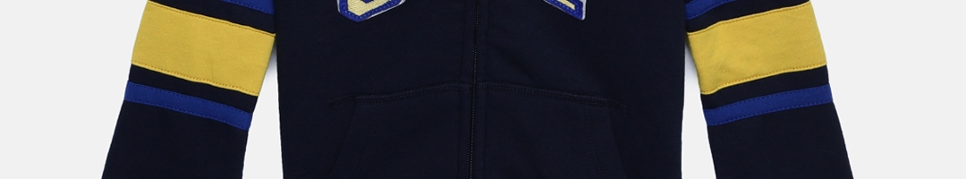 Buy GAP Boys' Navy Blue Logo Hoodie Sweatshirt - Sweatshirts for Boys ...