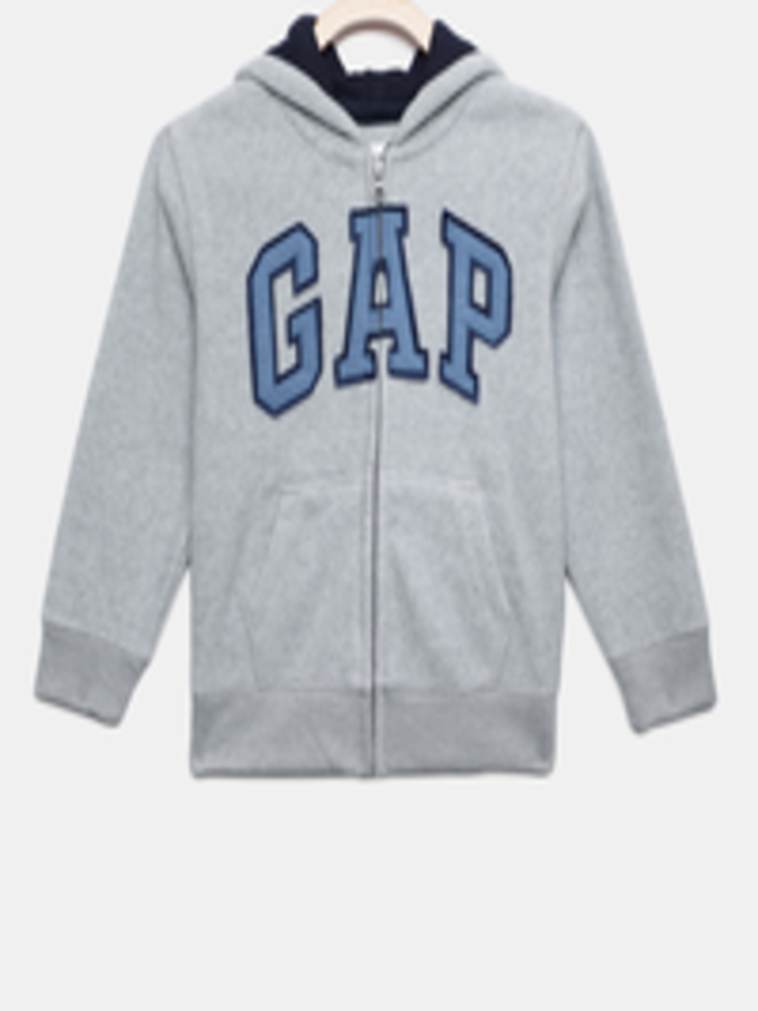 Buy GAP Boys' Grey Logo Quarter Zip Sweatshirt - Sweatshirts for Boys ...