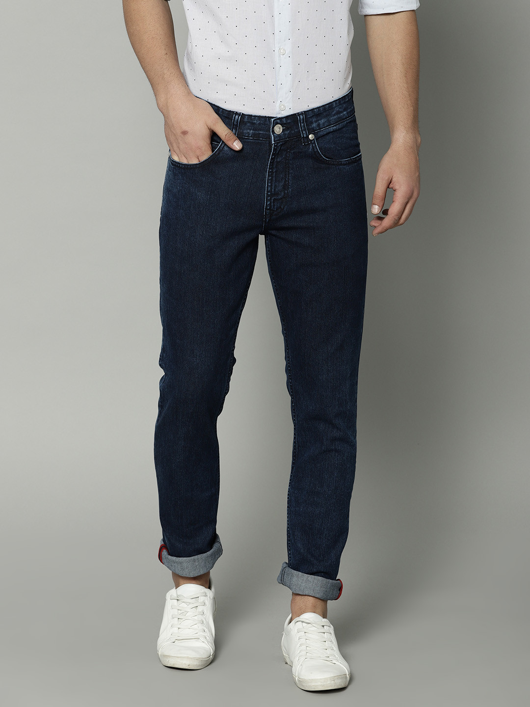 Buy French Connection Men Blue Slim Fit Mid Rise Clean Look Stretchable Jeans - Jeans for Men 