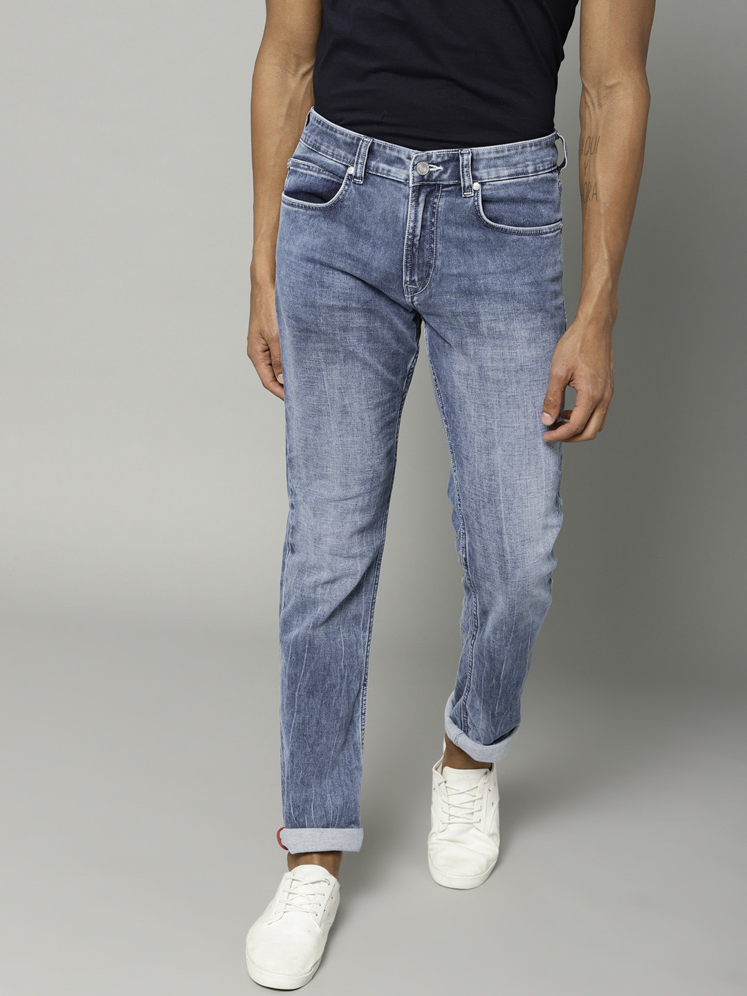 Buy French Connection Men Blue Slim Fit Mid Rise Clean Look Stretchable Jeans - Jeans for Men 