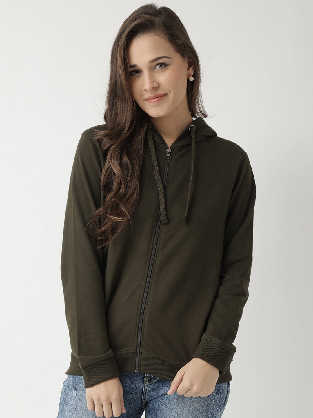 olive green womens hoodie