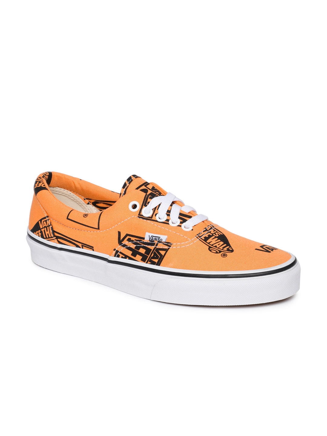 orange van sneakers