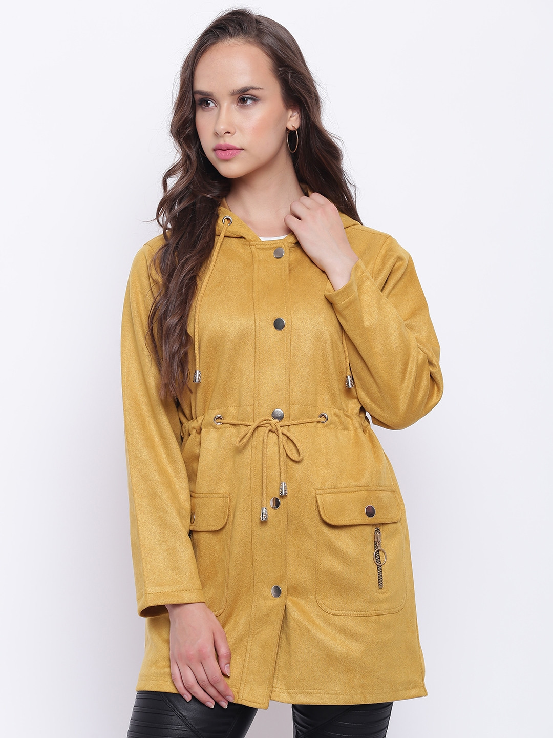 Buy Texco Women Mustard Solid Insulator Parka Jackets for Women