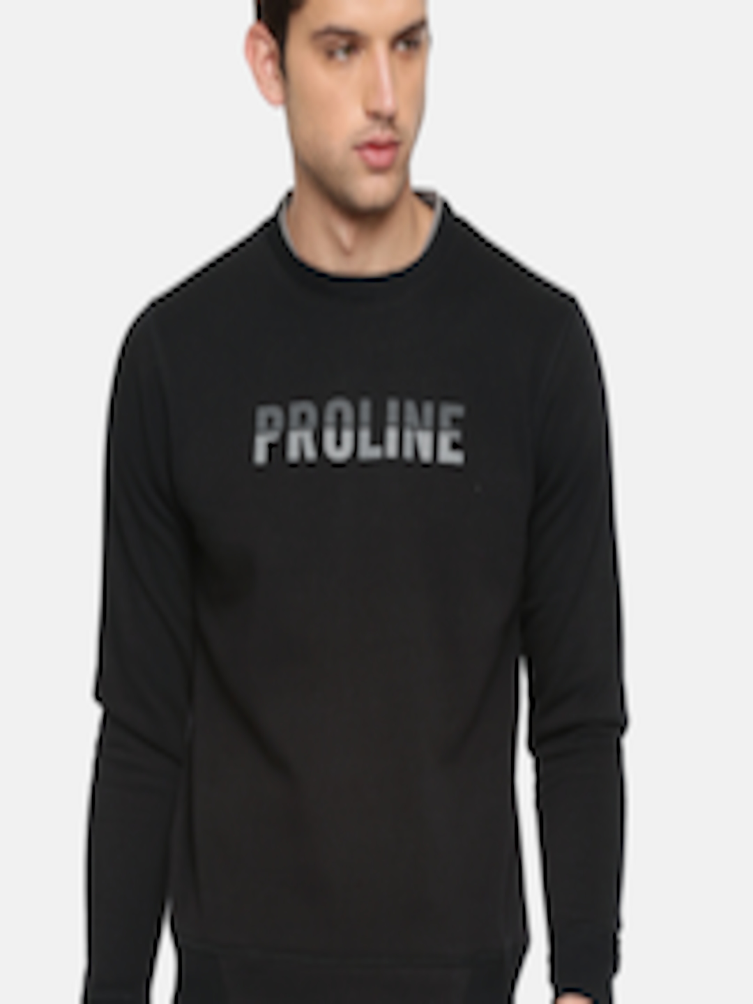 Buy Proline Active Men Black Printed Sweatshirt - Sweatshirts for Men ...