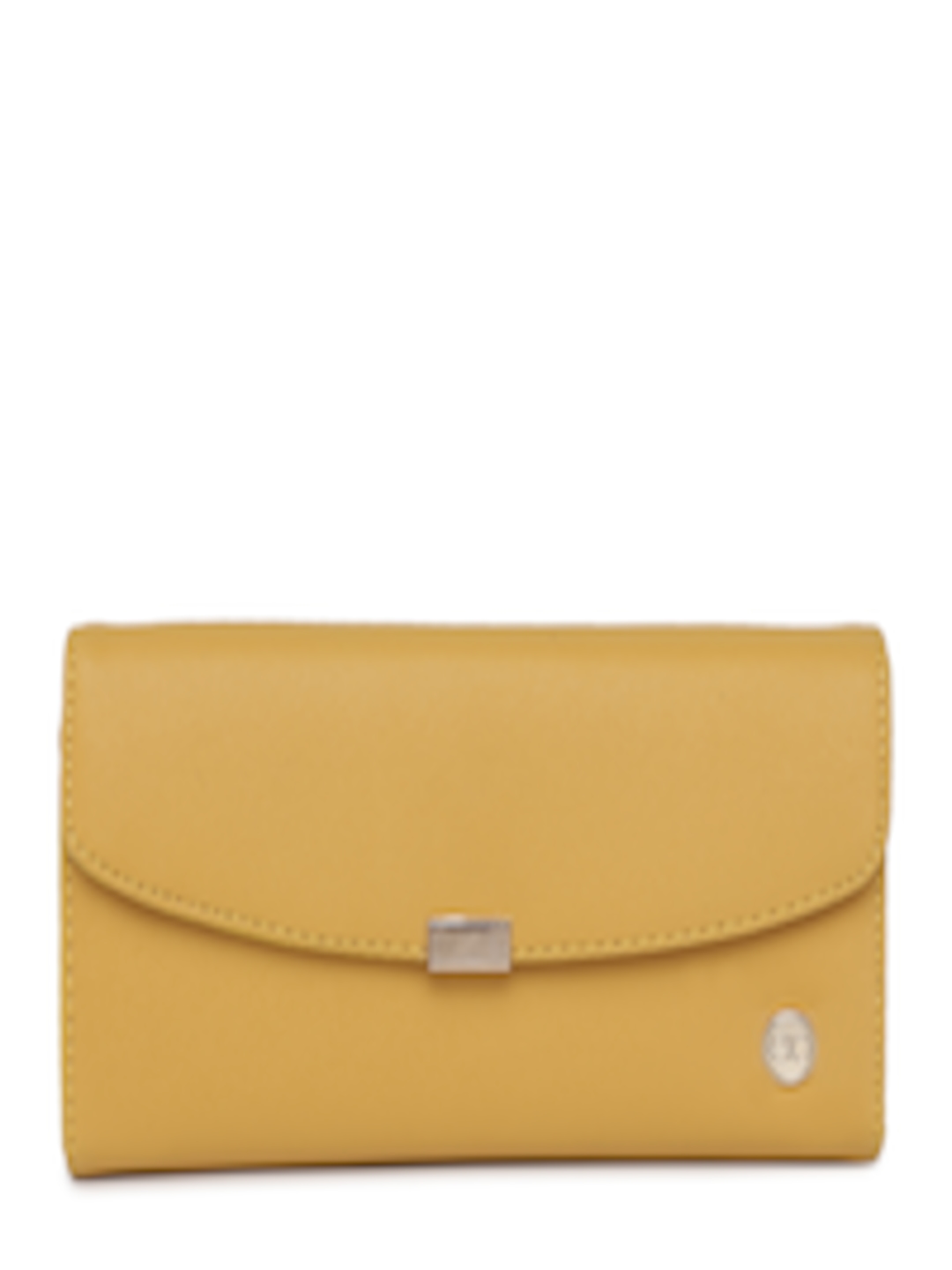 Buy E2O Women Mustard Yellow Solid Two Fold Wallet - Wallets for Women ...