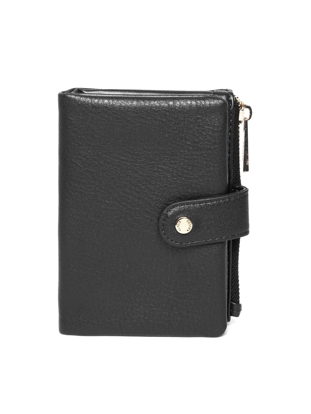 Buy CARPISA Women Black Solid Two Fold Wallet Wallets for Women