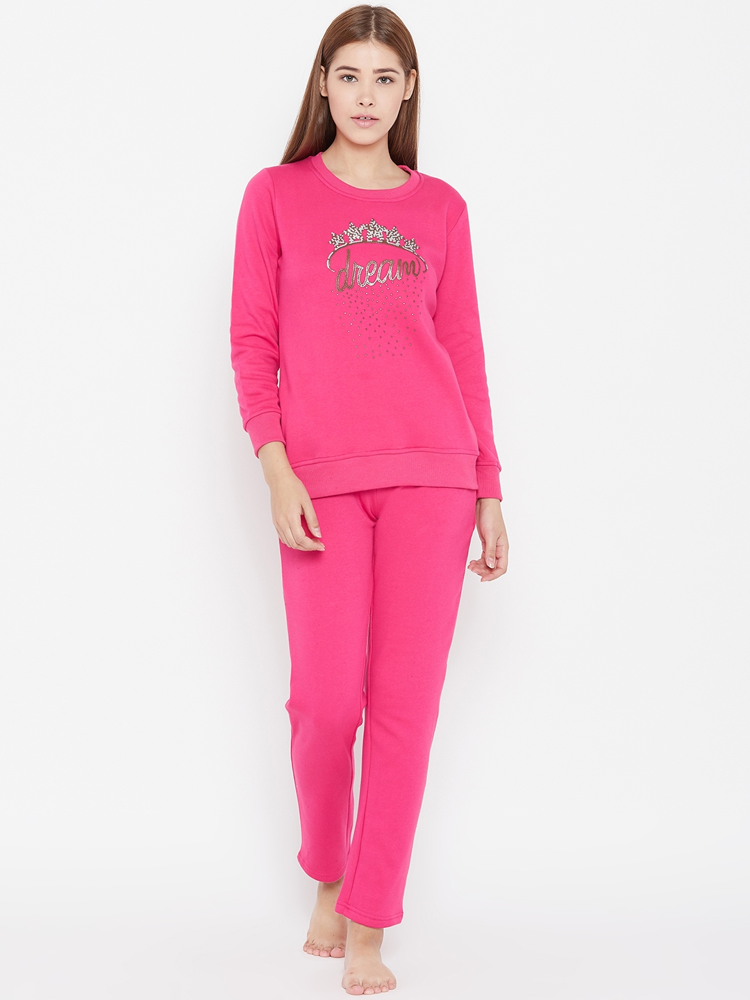 pink night suit for women