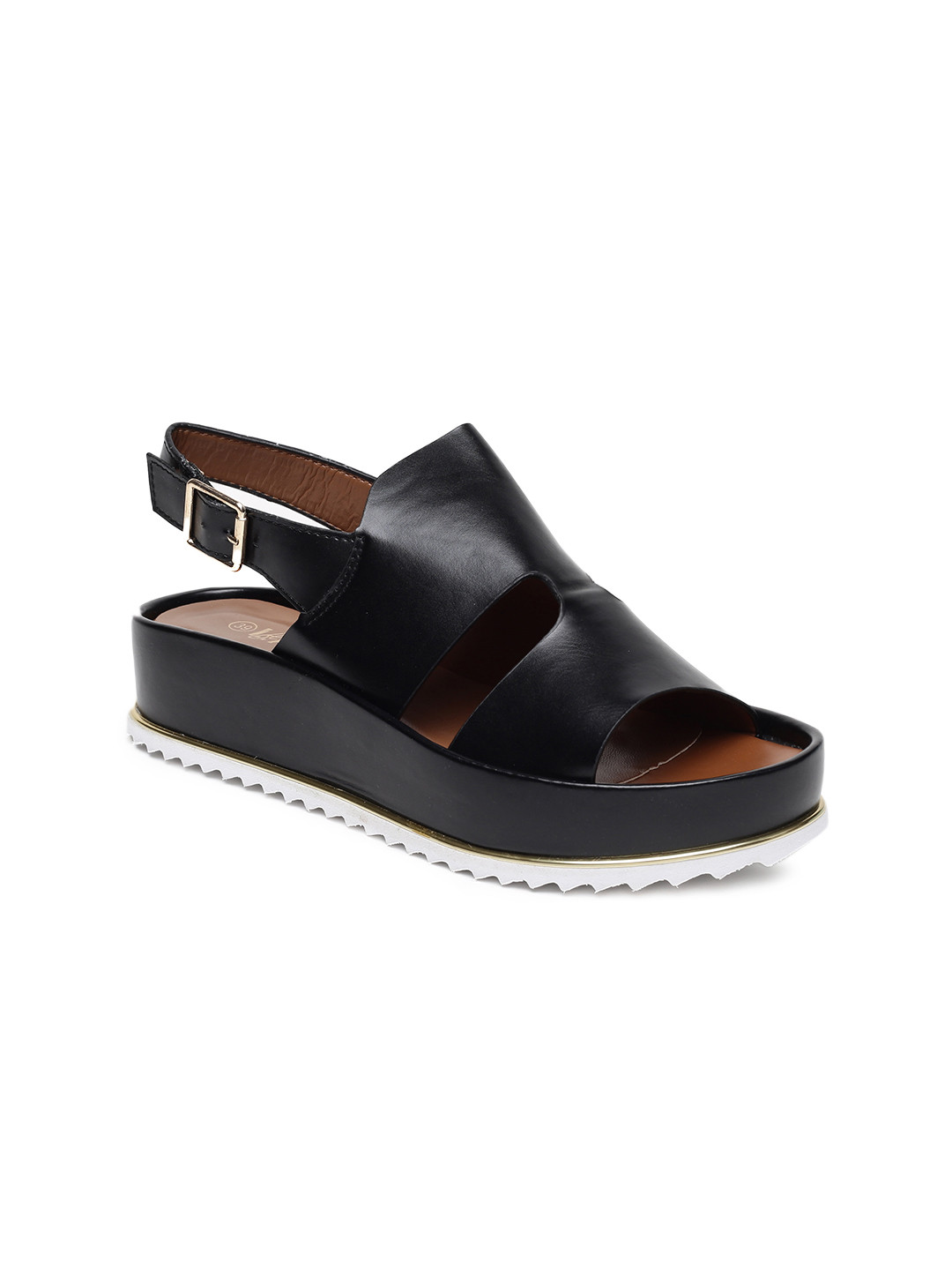 Buy Lavie Black Flatforms - Heels for Women 7679029 | Myntra