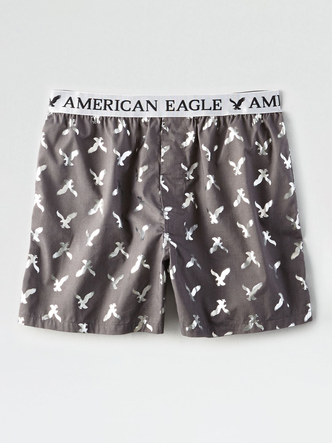 Buy AMERICAN EAGLE OUTFITTERS Men Grey Printed Pure Cotton Boxer 5272