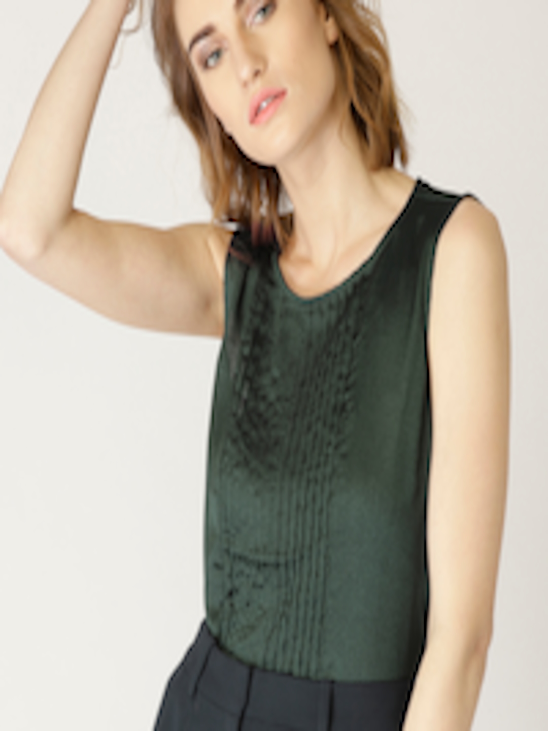 Buy ESPRIT Women Green Solid A Line Top - Tops for Women 7691819 | Myntra