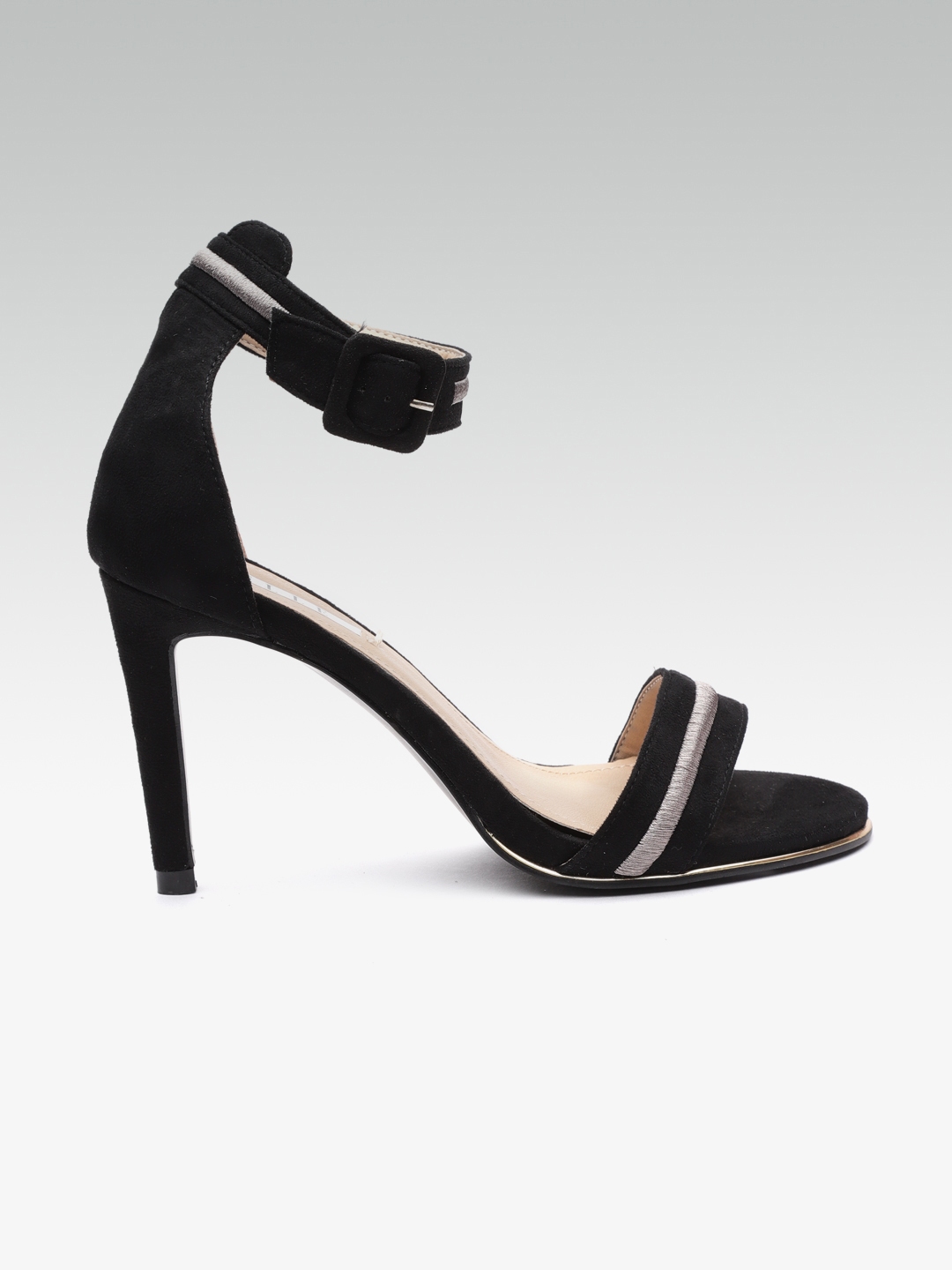 Buy ELLE Women Black Solid Stilettos - Heels for Women 7692613 | Myntra