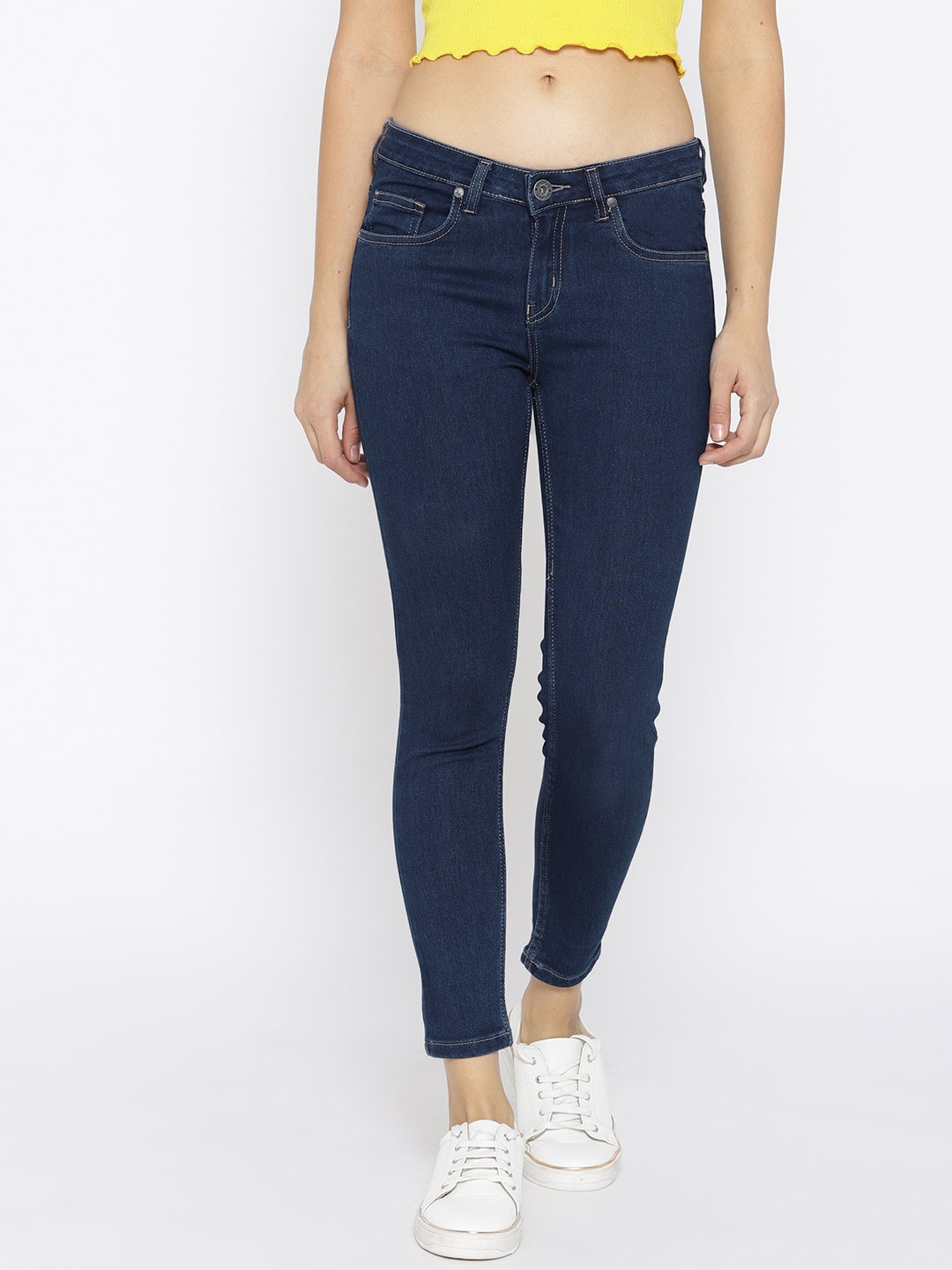 navy blue jeans for ladies